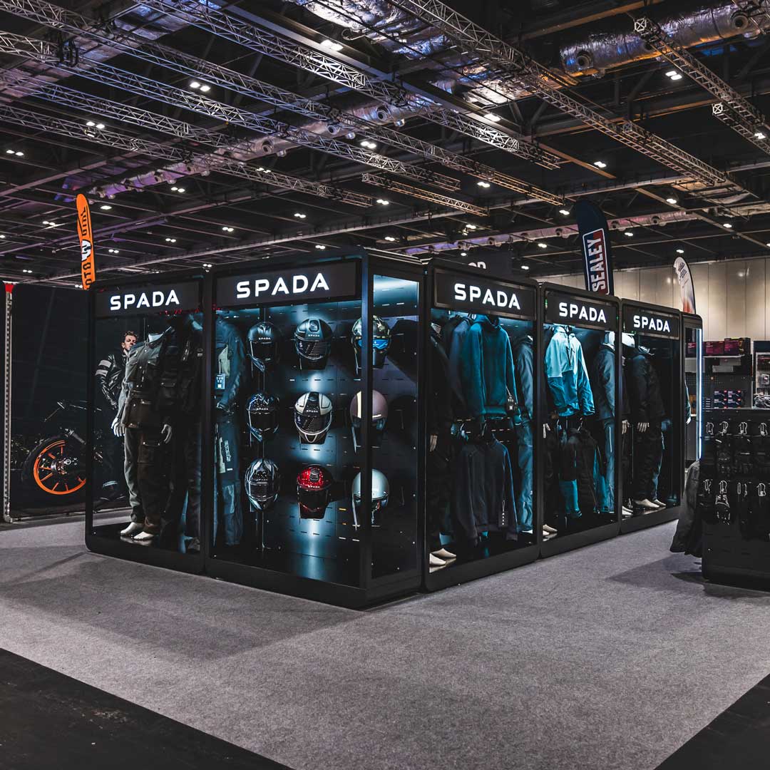 image of the spada exhibition stand for motorcycle live 2025
