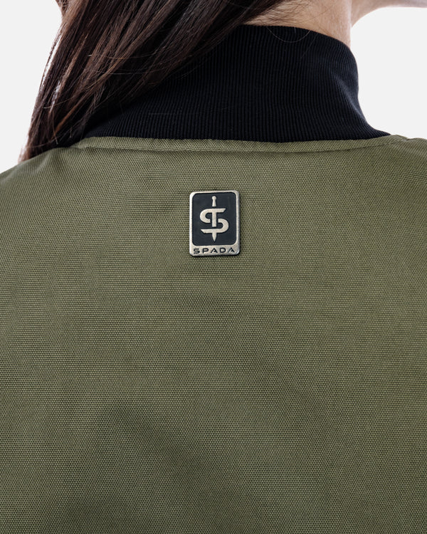 Airforce MA1 Olive Green Motorcycle Bomber Jacket