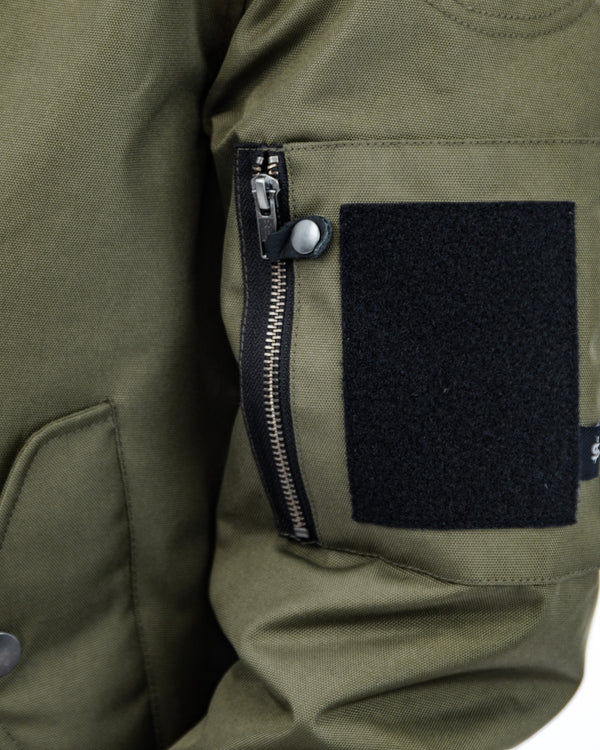 Airforce MA1 Olive Green Motorcycle Bomber Jacket