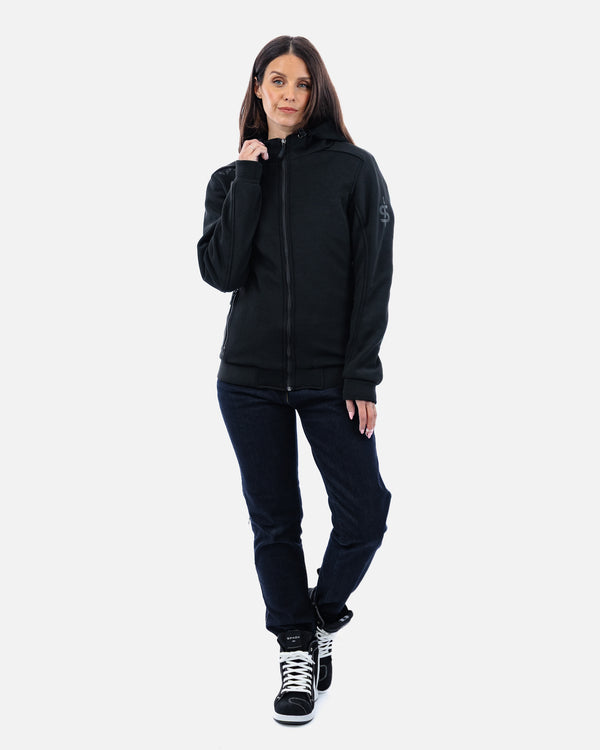 Blade Black Zip Up Motorcycle Hoodie
