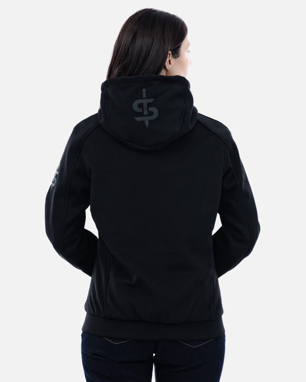 Blade Black Zip Up Motorcycle Hoodie