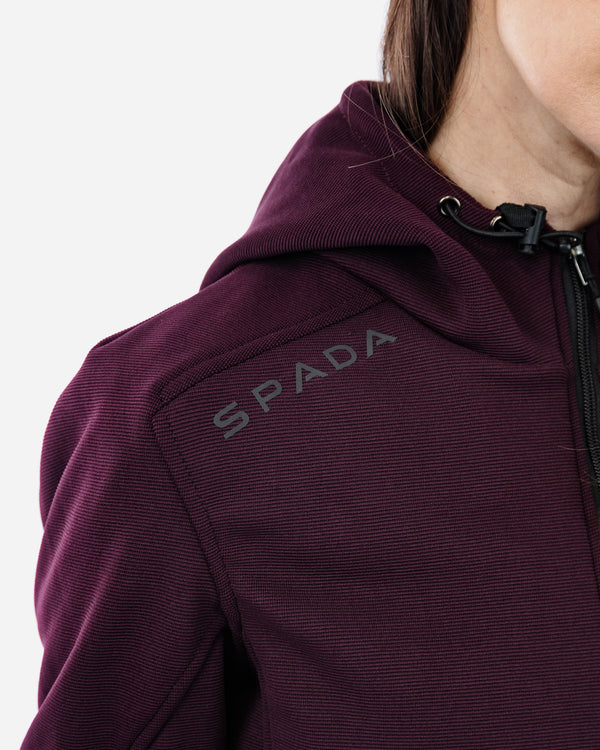 Blade Port Red Zip Up Motorcycle Hoodie