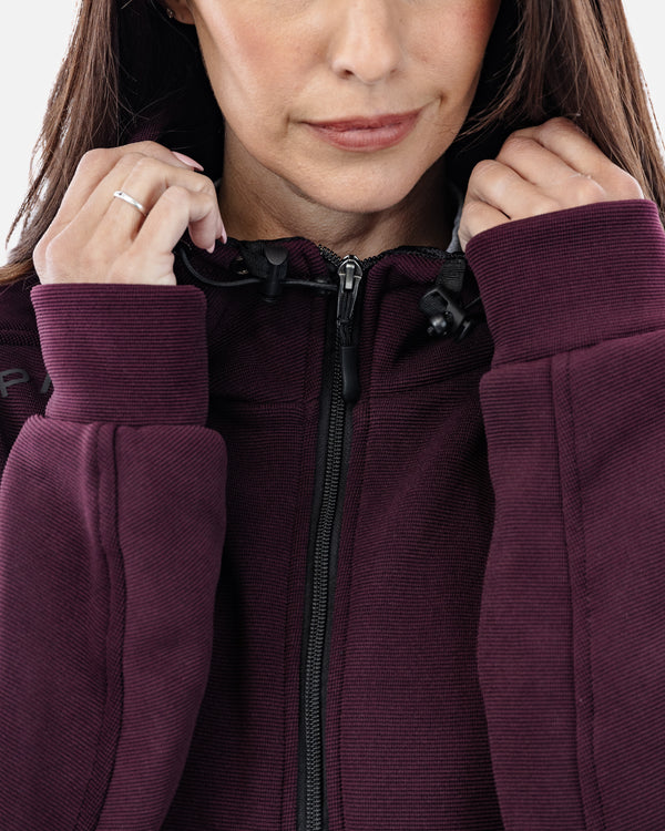 Blade Port Red Zip Up Motorcycle Hoodie