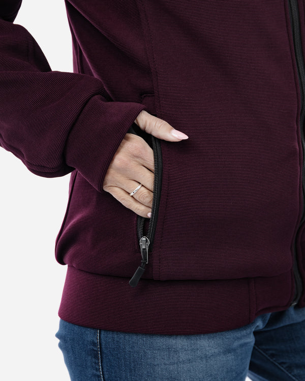 Blade Port Red Zip Up Motorcycle Hoodie