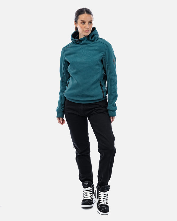 Blade Coral Blue Motorcycle Hoodie