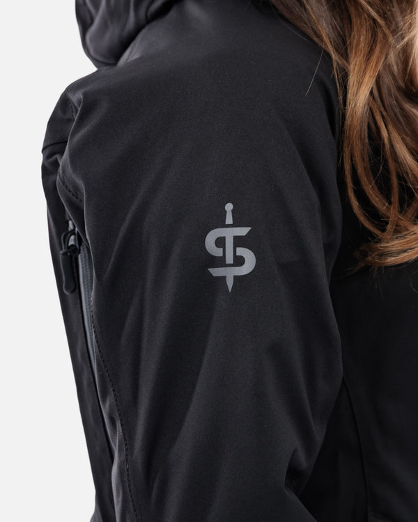 Bella Black Quilted Ladies Motorcycle Jacket