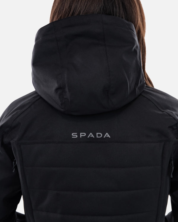 Bella Black Quilted Ladies Motorcycle Jacket