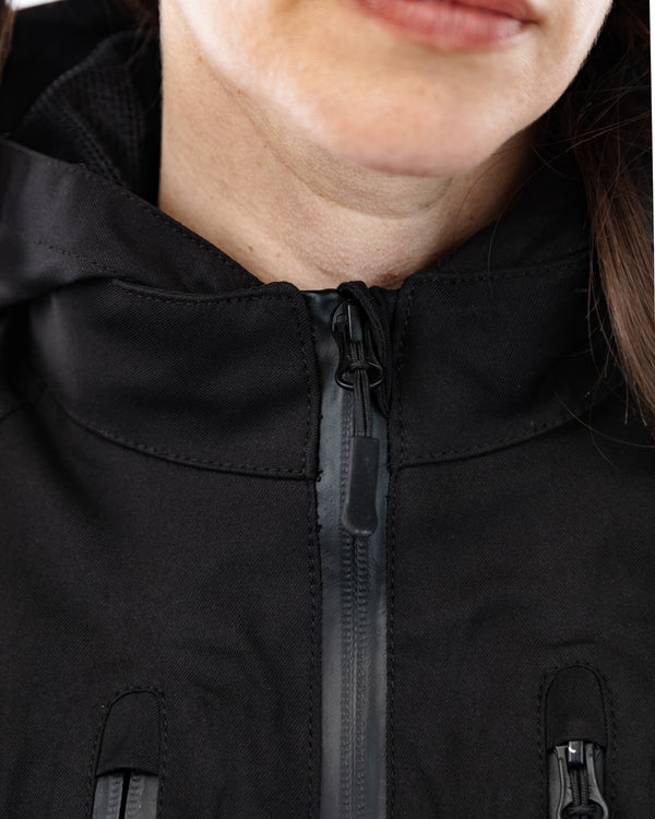 Bella Black Quilted Ladies Motorcycle Jacket