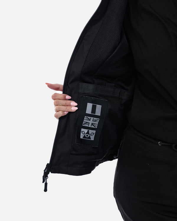 Bella Black Quilted Ladies Motorcycle Jacket