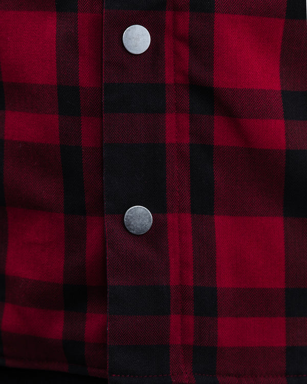 Ember Black & Red Chequered Motorcycle Shirt