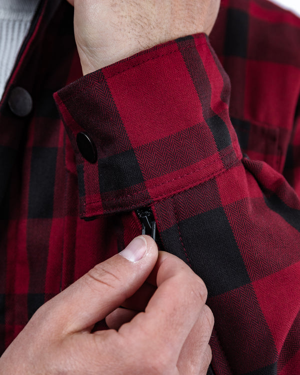 Ember Black & Red Chequered Motorcycle Shirt