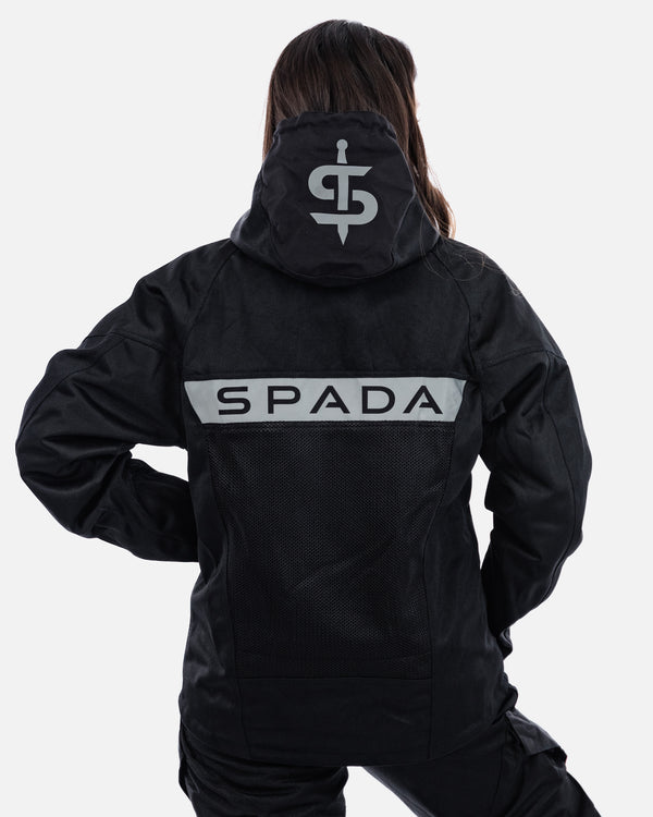 Hooded Air Black Ventilated Motorcycle Jacket