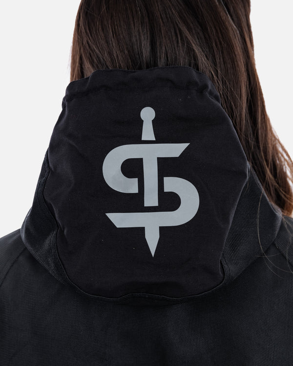 Hooded Air Black Ventilated Motorcycle Jacket