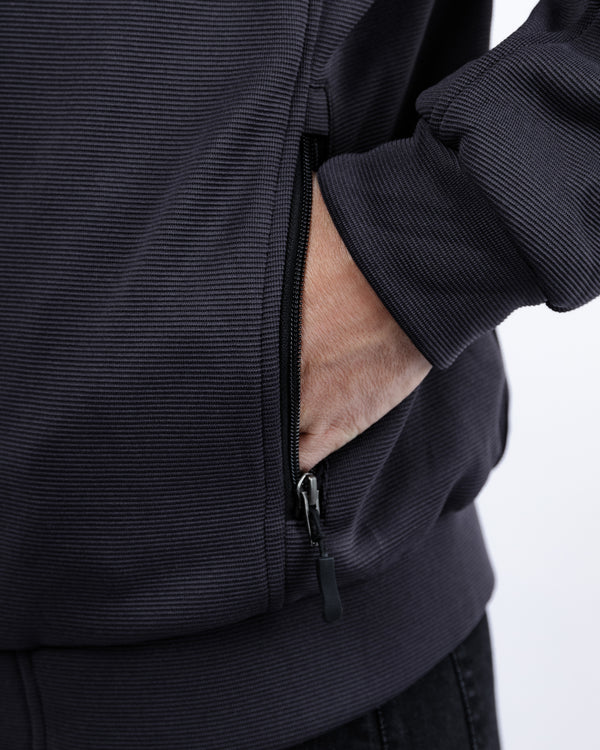 Blade Grey Turbulence Zip Up Unisex Motorcycle Hoodie