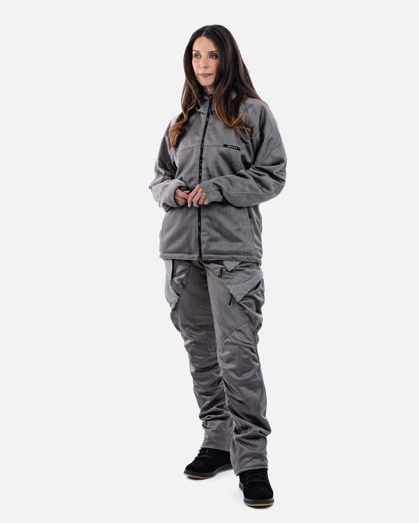 Hooded Air Ultimate Grey Motorcycle Jacket