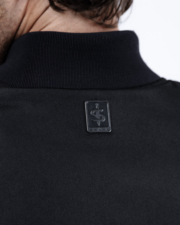 Airforce MA1 Black Motorcycle Bomber Jacket