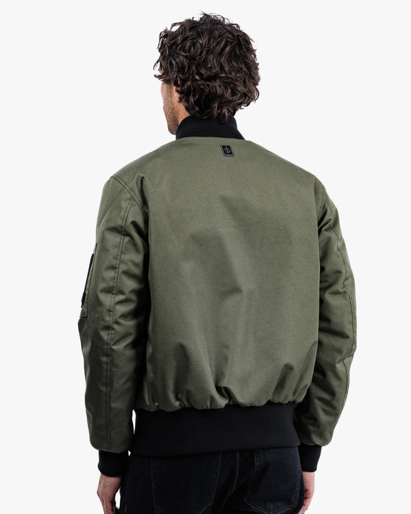 Airforce MA1 Olive Green Motorcycle Bomber Jacket
