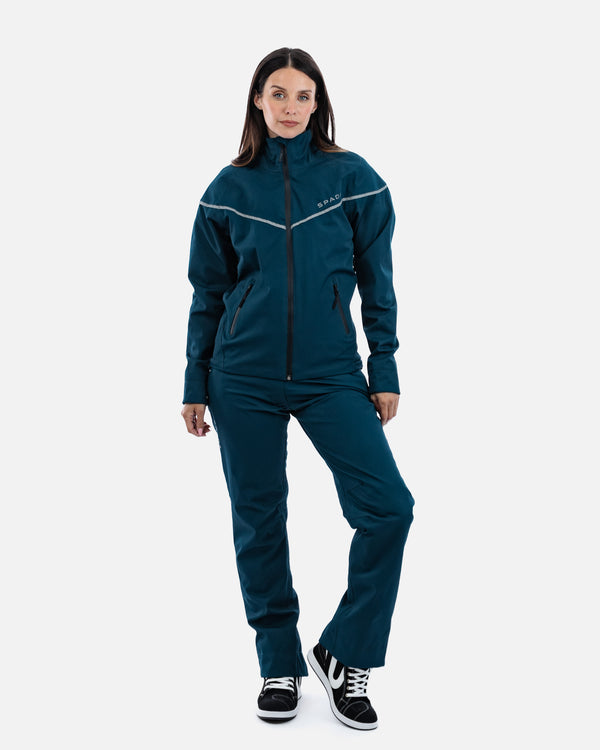 Dash Coral Blue Ladies Motorcycle Jacket
