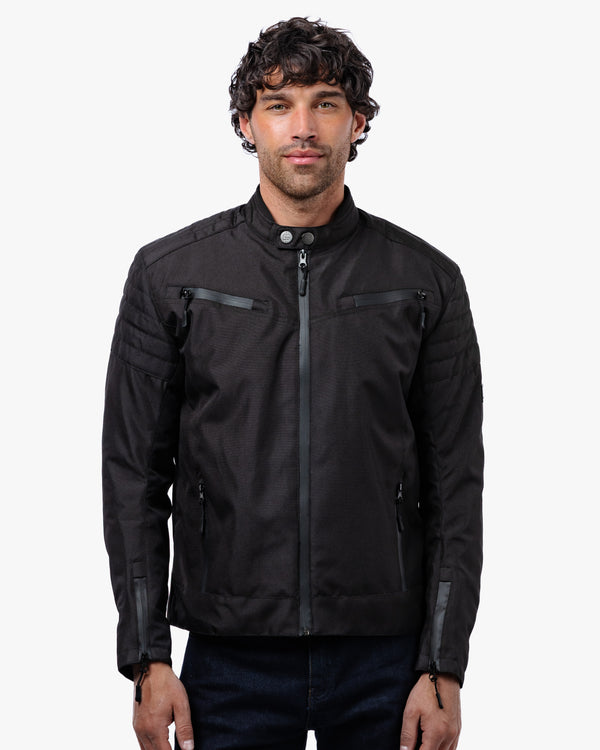 Cafe Flux Black Motorcycle Jacket