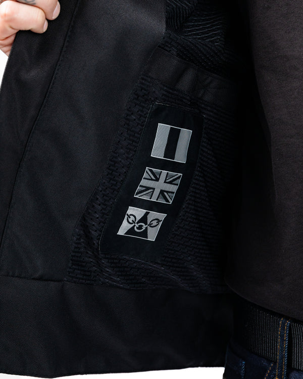Cafe Flux Black Motorcycle Jacket