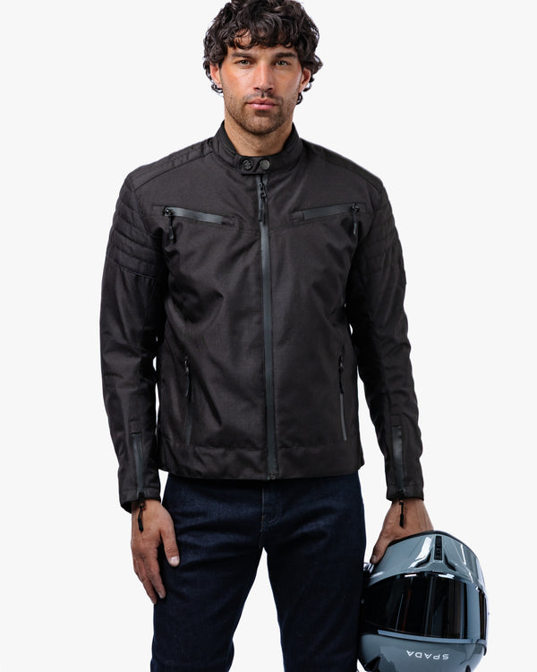 Cafe Flux Black Motorcycle Jacket