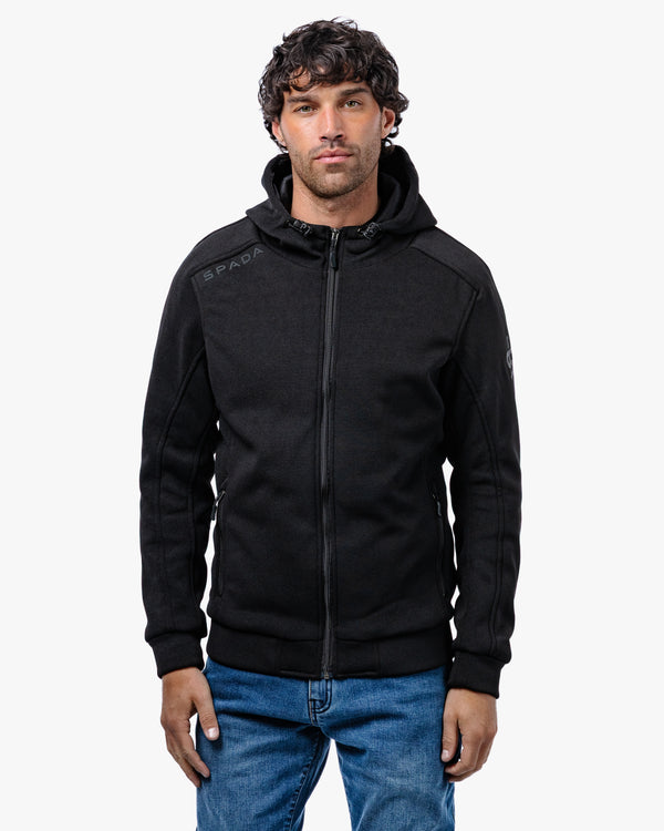 Blade Black Zip Up Unisex Motorcycle Hoodie