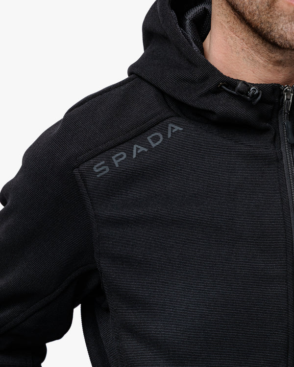 Blade Black Zip Up Unisex Motorcycle Hoodie