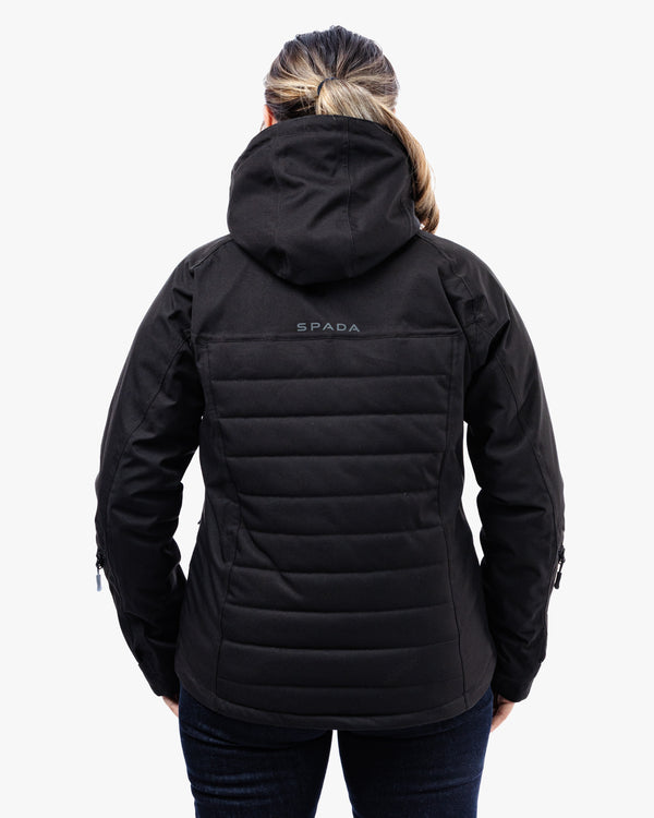 Bella Black Quilted Ladies Motorcycle Jacket