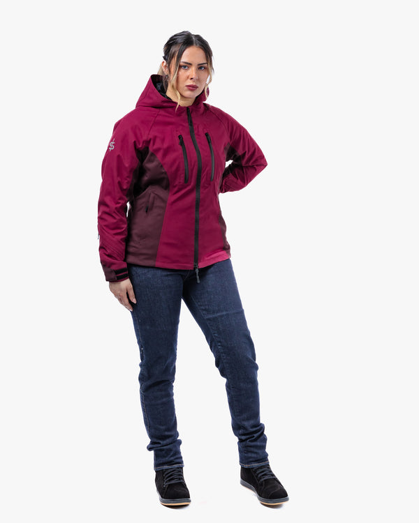 Lula Port Red Ladies Motorcycle Jacket