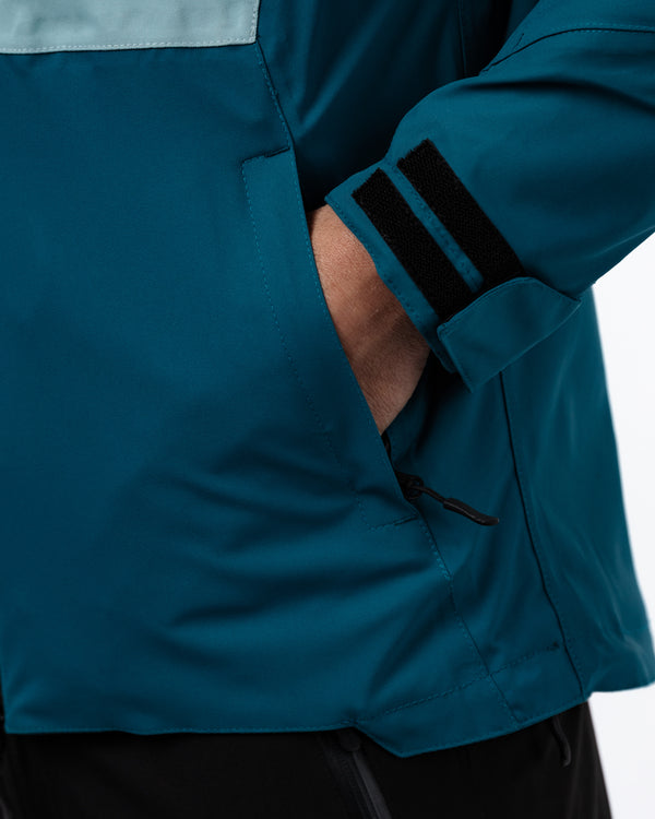 Joe Blue Smoke & Coral Blue Waterproof Motorcycle Jacket