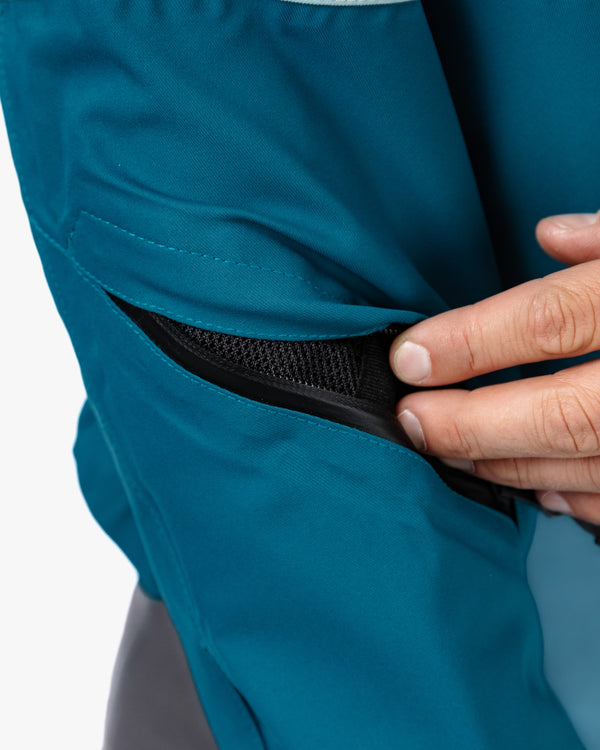 Joe Blue Smoke & Coral Blue Waterproof Motorcycle Jacket