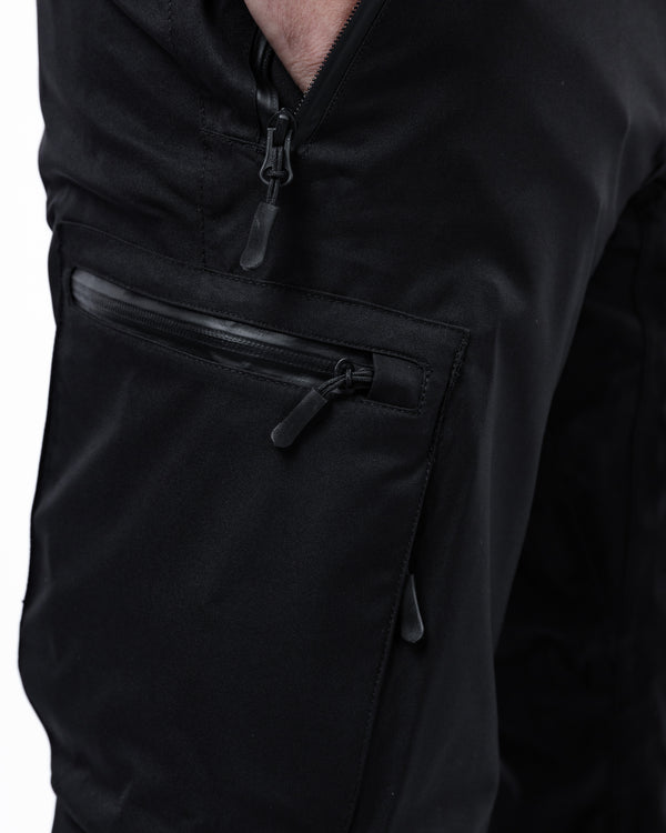 Duel Black Cargo Motorcycle Trousers