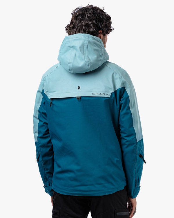 Joe Blue Smoke & Coral Blue Waterproof Motorcycle Jacket