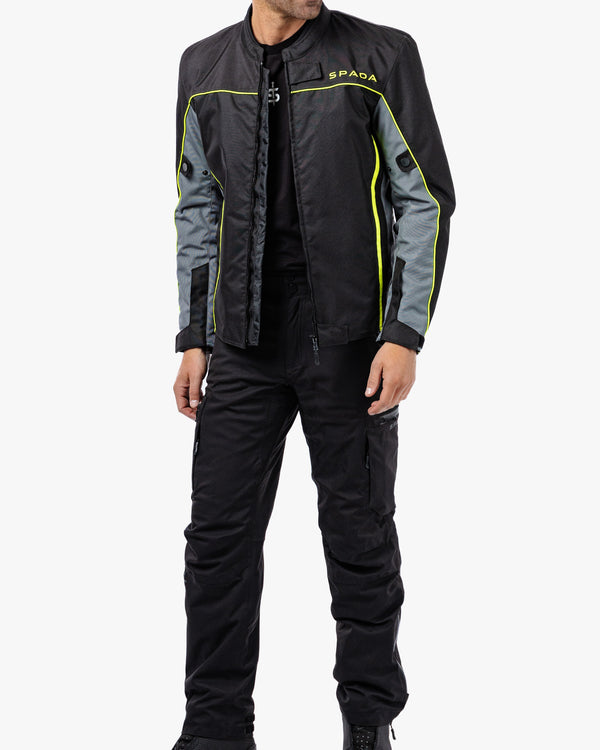 Pace Rev.2 Black, Grey & Fluo Motorcycle Jacket