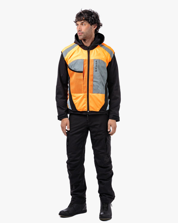 Spark Orange Fluorescent Visibility Vest