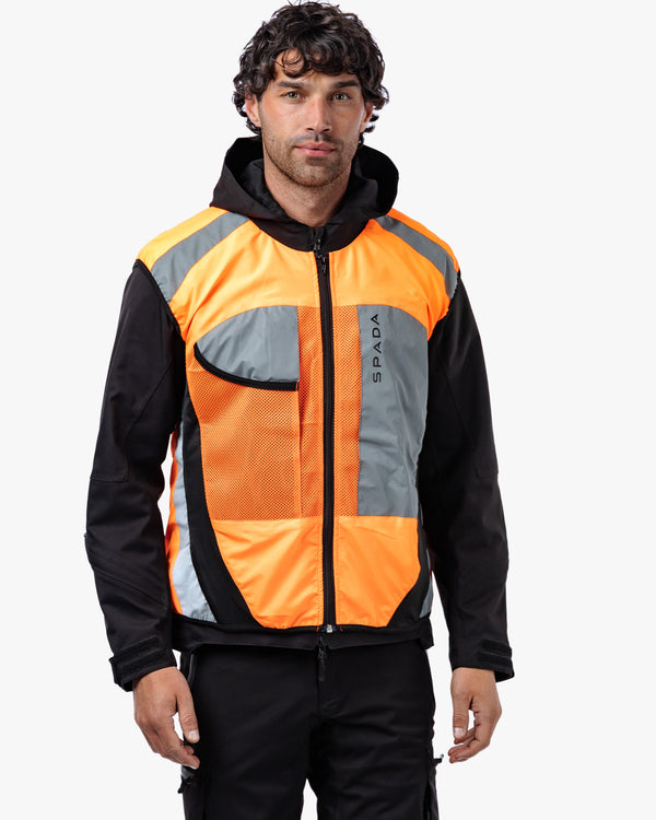 Spark Orange Fluorescent Visibility Vest