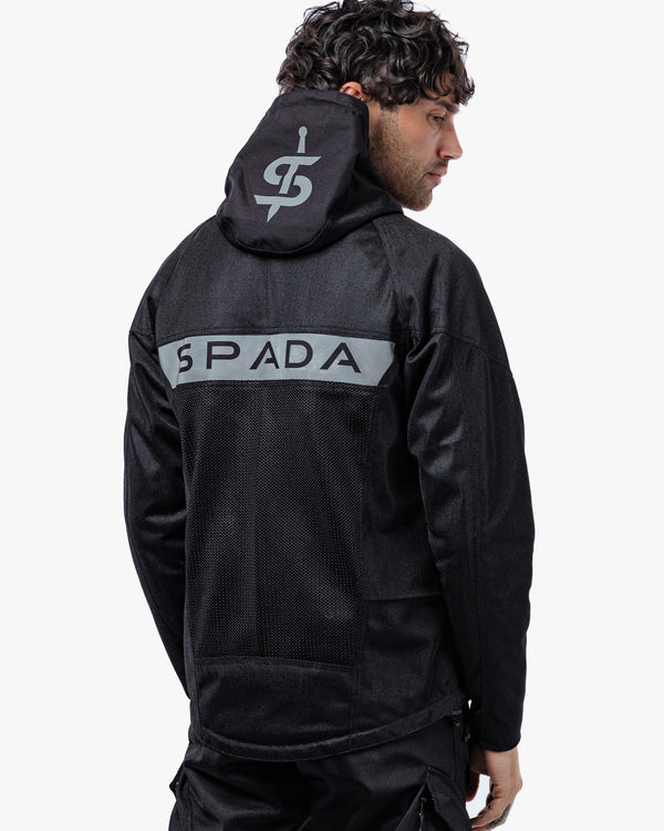 Hooded Air Black Motorcycle Jacket