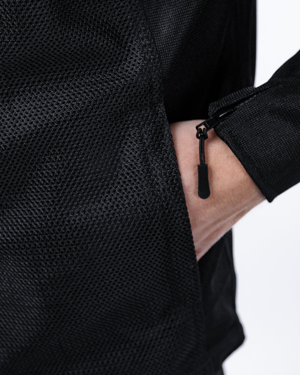 Hooded Air Black Motorcycle Jacket