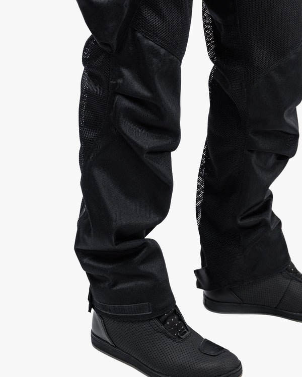 Combat Air Stealth Black Ventilated Motorcycle Trousers