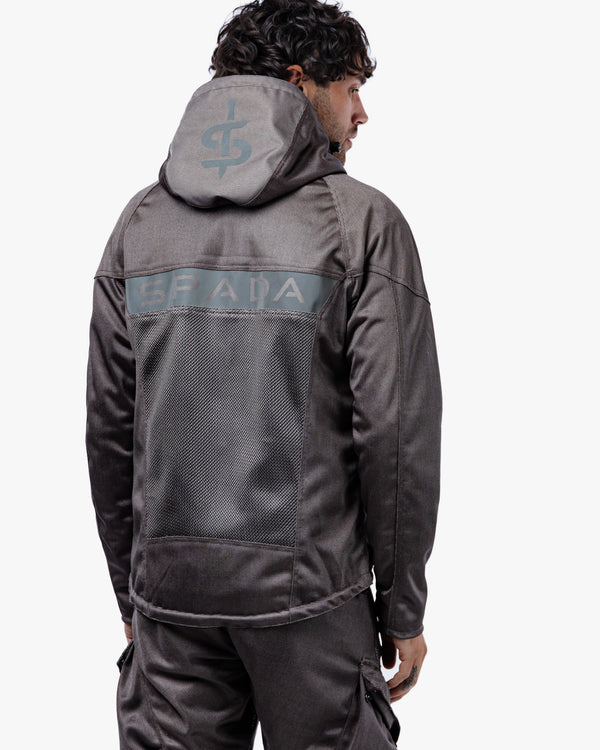 Hooded Air Ultimate Grey Ventilated Motorcycle Jacket