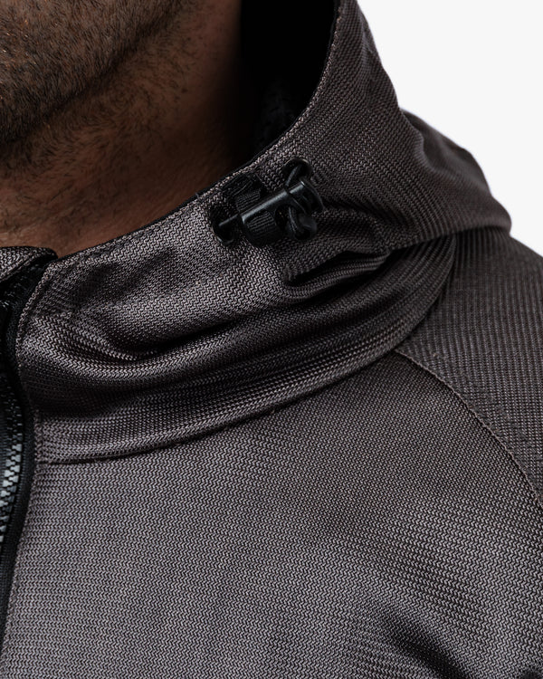 Hooded Air Ultimate Grey Ventilated Motorcycle Jacket