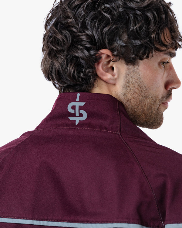 Dash Mens Port Red Motorcycle Jacket