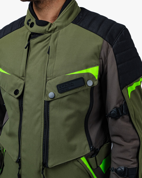 Vanguard Forest Green Motorcycle Jacket