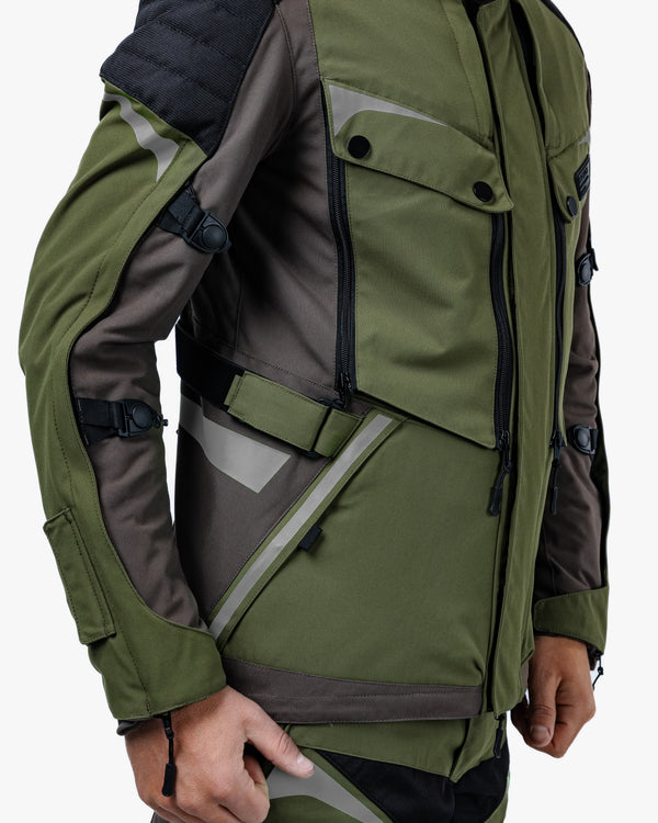 Vanguard Forest Green Motorcycle Jacket