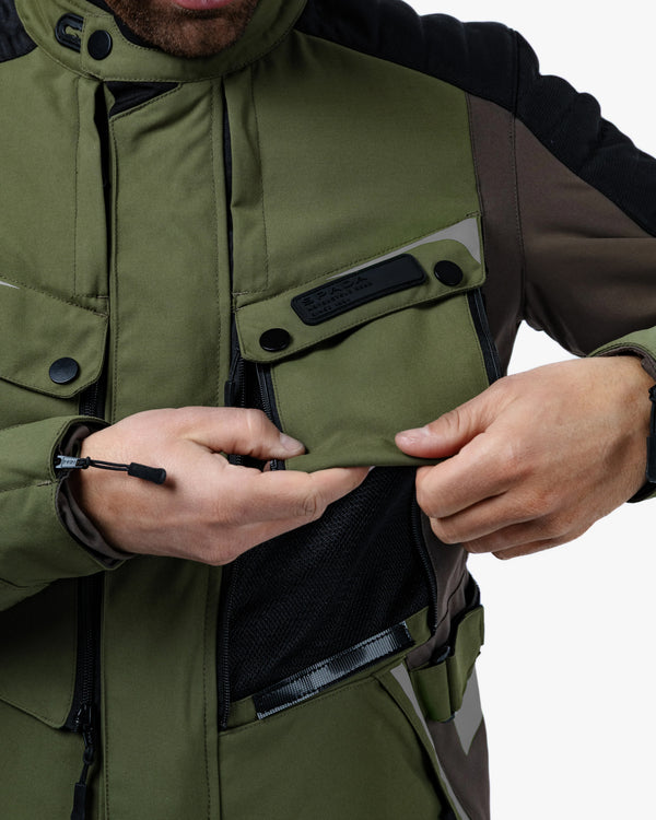 Vanguard Forest Green Motorcycle Jacket