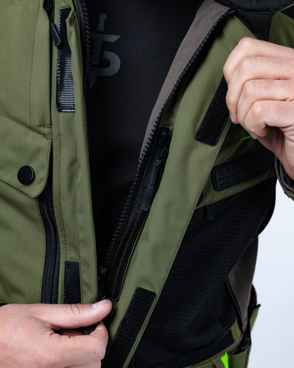 Vanguard Forest Green Motorcycle Jacket