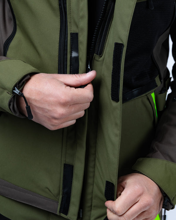 Vanguard Forest Green Motorcycle Jacket