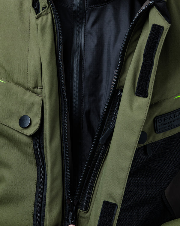 Vanguard Forest Green Motorcycle Jacket