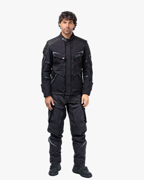 Vanguard Stealth Black Motorcycle Jacket