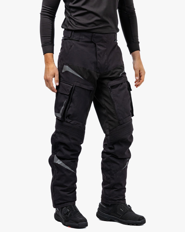 Vanguard Stealth Black Motorcycle Trousers